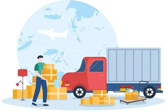 Icon set for shipping and e-commerce services